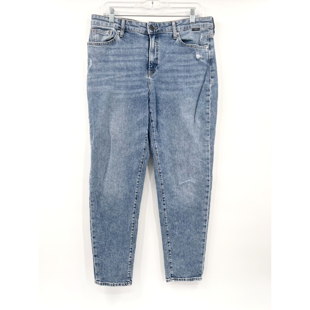 MAVI Women's 31/29 Medium/Light-Wash Cindy Mom Jeans High Rise Tapered Stretch
